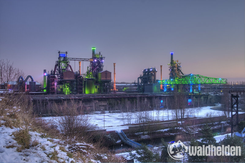 Langzeitbelichtung mit dem Rollei Compact Traveler No 1 im Landschaftspark Duisburg