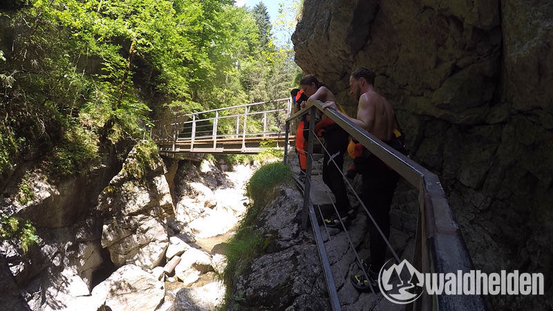 Canyoning Starzlachklamm Aufstieg