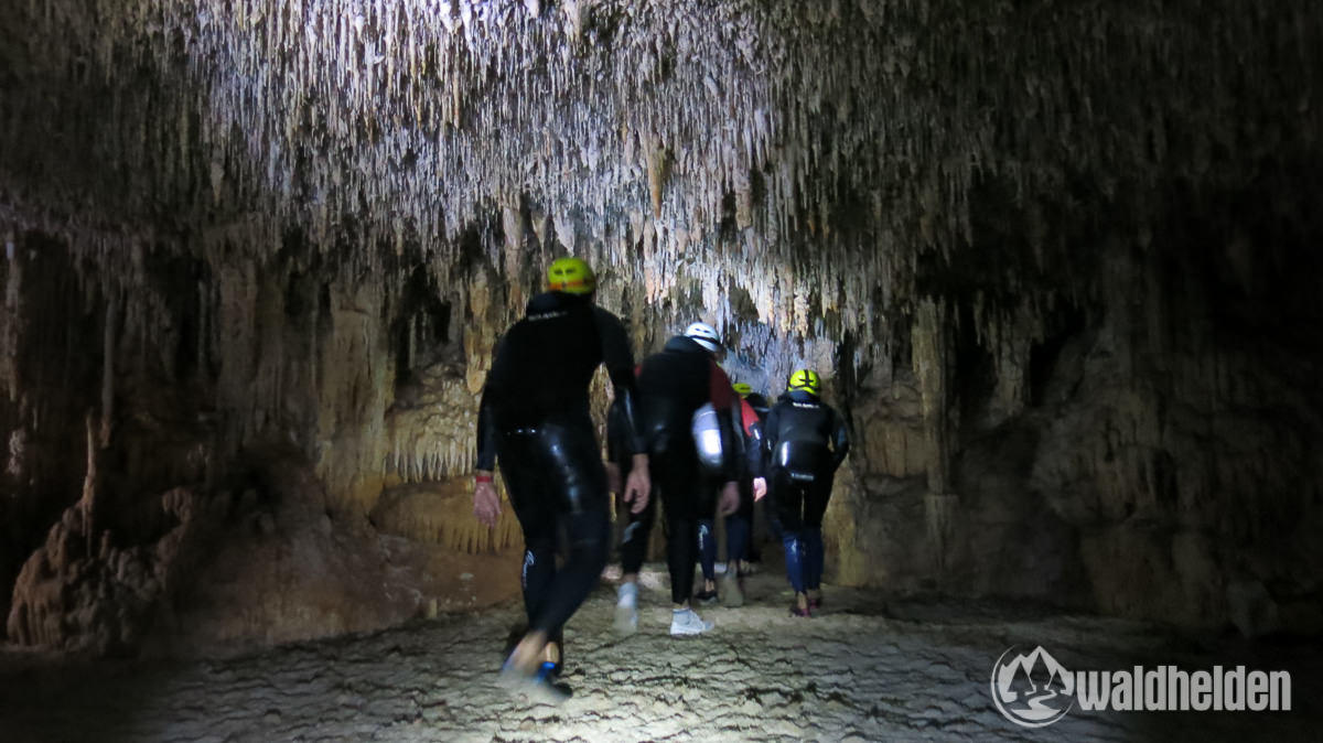Im Inneren der Höhle Cova des Coloms