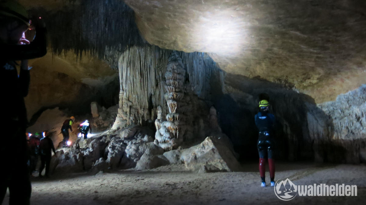 Im Inneren der Höhle Cova des Coloms