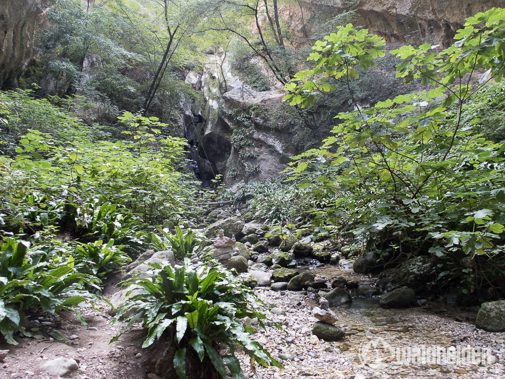 Rio Sallagoni Klettersteig Schlucht