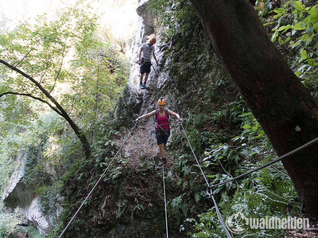 Rio Sallagoni Klettersteig Ausstieg