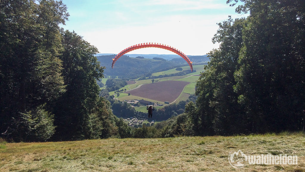 Westerwaldsteig Gleitschirmfliegen