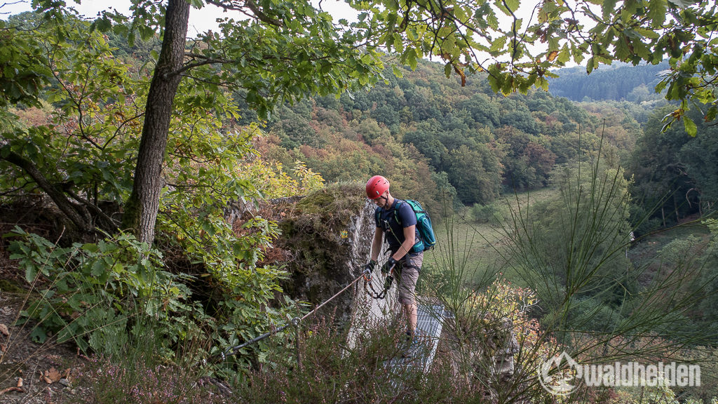 Westerwaldsteig Metallbrücke Klettersteig