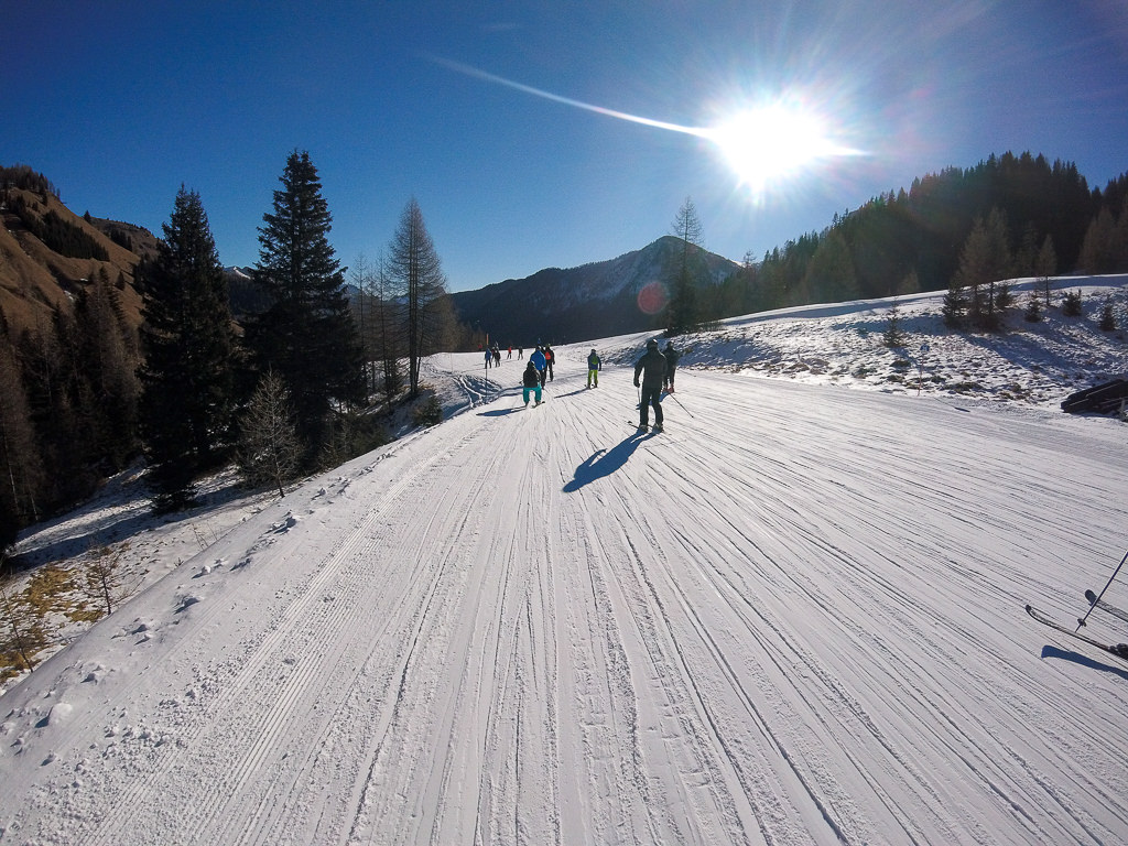 Skifahren in Südtirol: Unterwegs auf der Sella Ronda