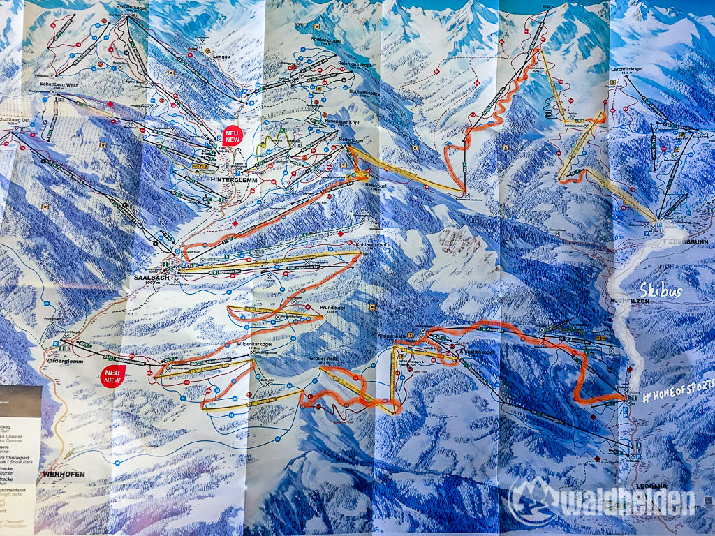 Von Fieberbrunn nach Leogang - Skicircus Saalbach Hinterglemm