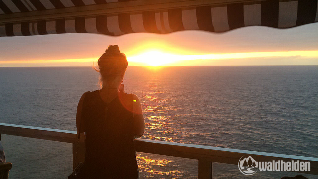 Sonnenuntergang Terasse Maritim