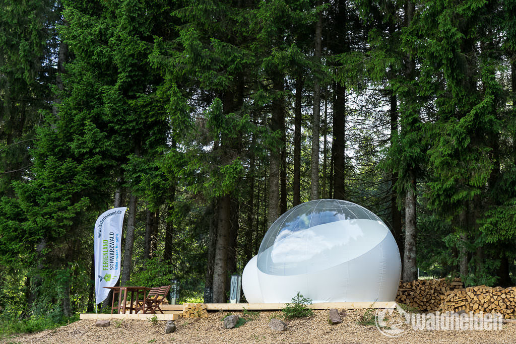 Glamping im Schwarzwald Bubble-Tent Technik