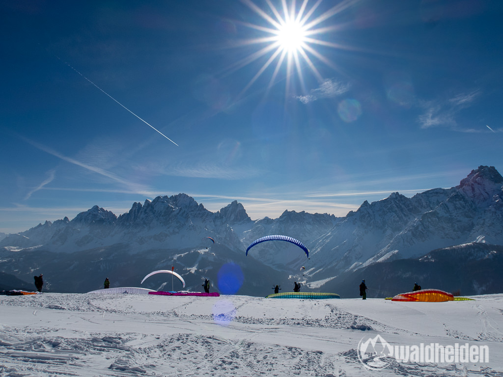 Bad Moos Dolomiten Gleitschirm fliegen