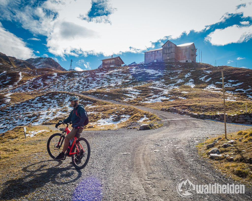 Montafon Mountainbiken Neue Heilbronner Hütte