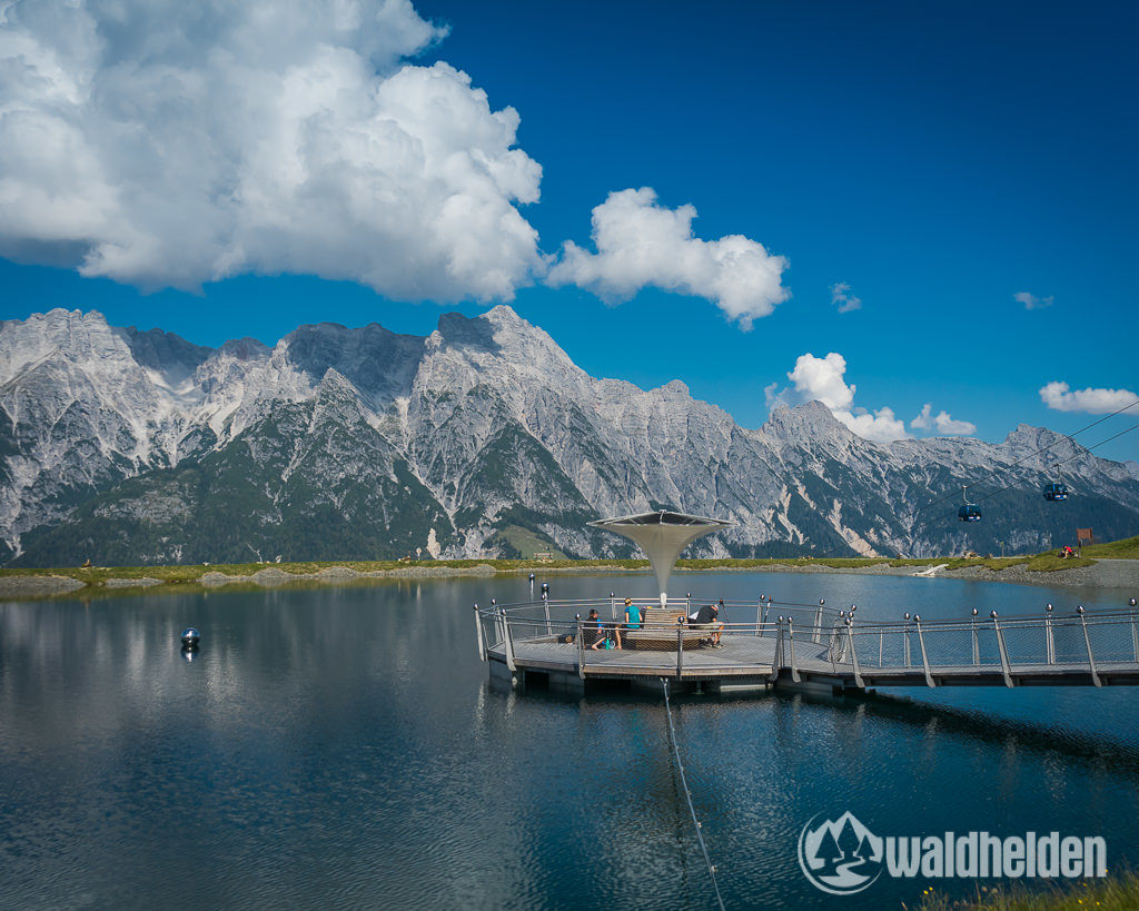 Leogang Saalfelden im Sommer Stille Wasser auf dem Asitz