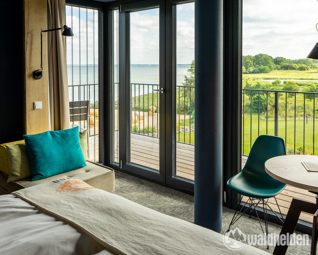 Arborea Resort Ostsee Aussicht aus dem Bett