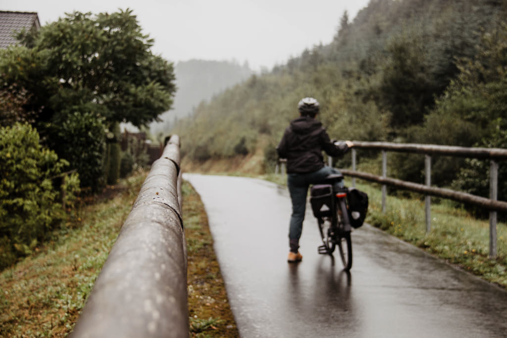 Sauerland Radring Radeln bei Regen