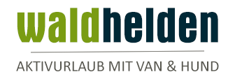 Waldhelden Aktivurlaub mit Van und Hund